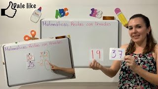 La resta con llevadas Matemáticas Primaria [upl. by Fredela]