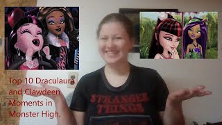 Top 10 Draculaura and Clawdeen Moments in Monster High Vlogoween Day 27 [upl. by Alodi]