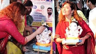 Ankita Lokhande CRAZY Ganpati Dance Takes Bappa Home With Mummy amp Brother [upl. by Flight]