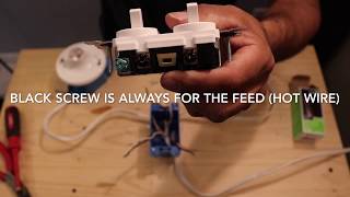 How to wire a double switch Combination two switches double switch DIY [upl. by Colline396]