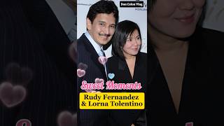 Rudy Fernandez and Lorna Tolentino sweet Moments shortsviral trending pinoyshowbiz [upl. by Ainehta]