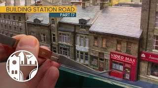 What are these tiny shop front models made from N Scale model shop fronts for Station Road [upl. by Lajes]