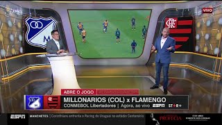 PRÉJOGO MILLONARIOS x FLAMENGO LIBERTADORES DA AMÉRICA [upl. by Honeyman460]