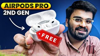 Airpods Pro 2nd Gen Unboxing  Airpods 4 Review  Airpods Pro Free With Macbook For Students  Hindi [upl. by Allison]