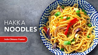 Street Style Hakka Noodles  Vegan IndoChinese Dish  Indian Veggie Chow Mein Recipe [upl. by Eiramanit]