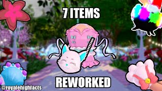 ✔ Royale High  7 Items that got REWORKED [upl. by Maurits841]