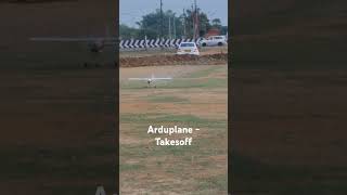 Manual takeoff of the Arduplane equipped with a V6X autopilot ardupilot arduplane pixhawk [upl. by Wichman471]