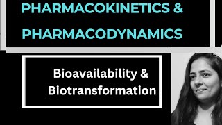 BIOAVAILABILITY amp METABOLISMBiotransformationPharmacology [upl. by Julian481]