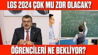 2024 LGS sınavı çok mu zor olacak Öğrenciler dikkat [upl. by Attemaj]