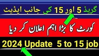 Grade 5 to 15 jobs Update Sindh GOVT 5 to 15 Jobs information [upl. by Benita]