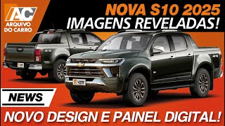 NOVA CHEVROLET S10 2025 REVELADA VEJA OS NOVOS DESIGN E INTERIOR COM PAINEL DIGITAL [upl. by Notsob]