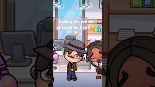 Eating ice cream at work be like 😳🍦everyone wants it [upl. by Yeldah301]