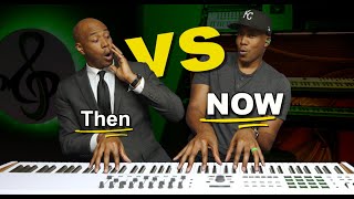 Gospel Passing Chords  Then vs NOW Piano Tutorial [upl. by Oswell]