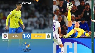 RONALDO INCROYABLE RETOURNÉ amp QUASIBUT HISTORIQUE À 50 MÈTRES QUART FINALE AFC ALAIN 10 ALNASSR [upl. by Rratsal260]