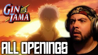 WHAT IS HAPPENING GINTAMA ALL OPENINGS REACTION [upl. by Gerry]