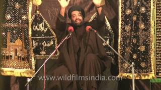 Shia saint speaks at Muharram mourning [upl. by Joao782]