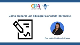 Cómo preparar una bibliografía anotada  Infonexus [upl. by Lladnor]