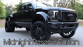 EPIC 2021 Ford F450 Platinum Midnight Reserve Edition 26quot Forgiatos Leveled on 37s Review [upl. by Luanne766]