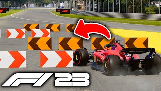 Is The Monza Run Off ACTUALLY Possible On F1 23 [upl. by Ecnar914]