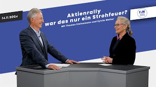 Aktienrally – war das nur ein Strohfeuer  FuWBörsenCocktail mit Thomas Steinemann amp Sylvia Walter [upl. by Aryajay332]