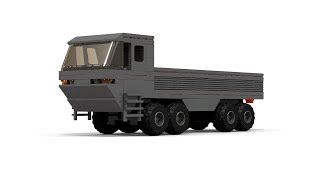 LEGO HEMTT style military transport truck instructions [upl. by Winslow]