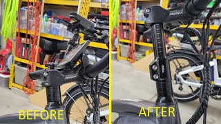 Installing The Delta 46quot Bike Stem Raiser Handlebar Extender [upl. by Madanhoj123]