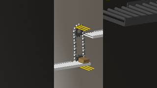 Vertical Conveyor Mechanism Mechanical Movement 48 mechanicalmechanism mechanical animation [upl. by Cissiee160]