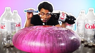 WUBBLE BUBBLE DIET COKE MENTOS EXPERIMENT [upl. by Notsur]