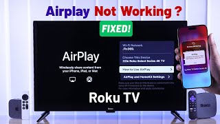 Roku TV Airplay Not Working  Fixed Roku Not Popping Up on Screen Mirroring [upl. by Zaria479]