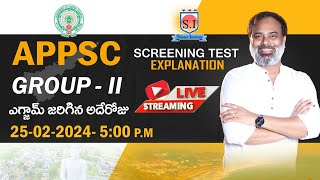 APPSC GROUP2  SCREENING TEST PAPER EXPLANATION  shyaminstitute [upl. by Marte]