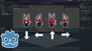 How to Move and Animate a 2D Sprite using AnimationTree in Godot [upl. by Leary]