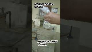 Phenolphthalein indicator and acid test  By Akash Sir shortsfeed shorts trendingshorts [upl. by Solhcin]