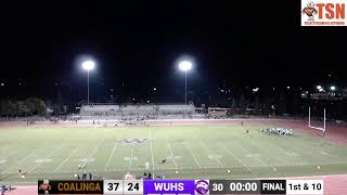 Coalinga High School Football vs Washington Union High School [upl. by Atiuqan]