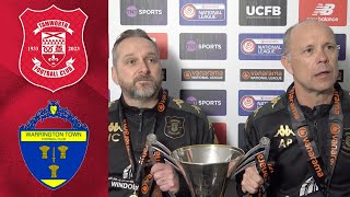 Tamworth FC Vs Warrington Town Post Match Interview [upl. by Danella61]