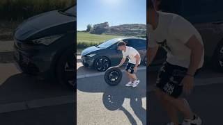 Spinning wheel transition 📱 with CUPRAOfficial transition tutorial automobile [upl. by Aicile]