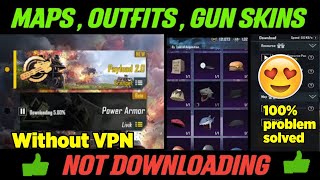 How to Fix Map Not Downloading in Pubg Mobile  Pubg Outfit And Skin Download Problem [upl. by Vaenfila33]