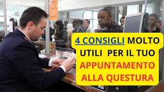 🎯 4 CONSIGLI PER EVITARE I PROBLEMI  APPUNTAMENTO ALLA QUESTURA PER IL PERMESSO DI SOGGIORNO [upl. by Yand]