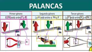 FISICA 3 B PALANCAS DE PRIMER SEGUNDO Y TERCER GENERO [upl. by Valerian667]