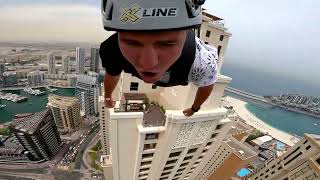 XLINE DUBAI MARINATHE WORLDS LONGEST URBAN ZIPLINE [upl. by Ha576]