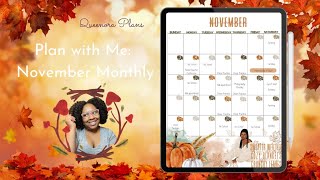 Digital Planning  Kids November monthly calendar [upl. by Annelg]