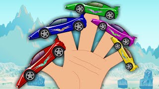 Sports Car Finger Family  Songs For Kids [upl. by Reichel]