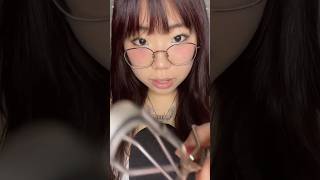 ASMR Haircut with an Eyelash Curler⁉️ Full vid out now on my channel⭐️ asmr asmrsounds haircut [upl. by Naihtsirc]