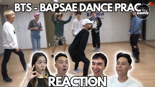 BTS BAPSAE DANCE PRACTICE REACTION [upl. by Eleinad]