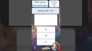 Test Your Knowledge  6 grade math Quiz 3 math maths generalknowledge [upl. by Marih]