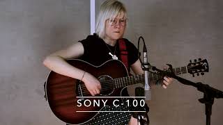 Mic Shootout Sony C100 vs Microtech UMT70 Gefell on guitar  KMR Audio [upl. by Mohl]