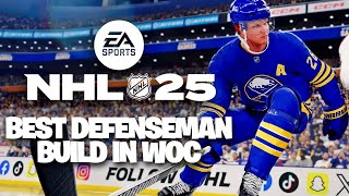 BEST NHL 25 WORLD OF CHEL DEFENSEMAN BUILD FROM A PRO PLAYER [upl. by Adnirb746]