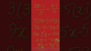 solution of linear equation in one variablecross multiplication addition subtraction of like terms [upl. by Eelac183]