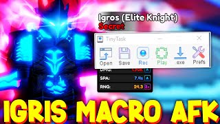 HOW TO AFK FARM IGRIS DOUBLE DUNGEON ACT 3 MACRO FILE in ANIME VANGUARDS ROBLOX [upl. by Darrelle]