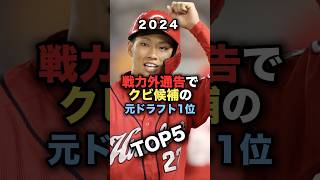 戦力外通告でクビ候補の元ドラフト1位TOP5 プロ野球 中村奨成 野球解説 高橋優貴 風間球打 [upl. by Arlette]