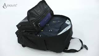 Aerolite 40x20x25cm Ryanair Max CarryOn Aerolites EcoFriendly Backpack Fits Ryanair Perfectly [upl. by Iahs]